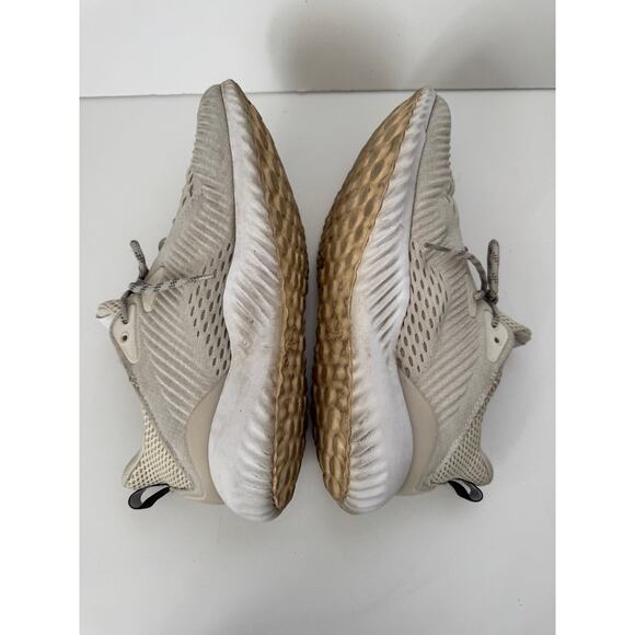 Adidas Women’s 8 Alphabounce Beyond Running Shoes Beige Mesh Athletic Sneakers - Picture 6 of 6